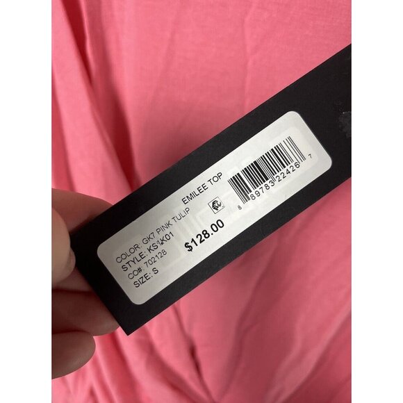 NWT KOBI HALPERIN Womens S Sleeveless Emilee Top in Pink Tulip - Picture 6 of 7